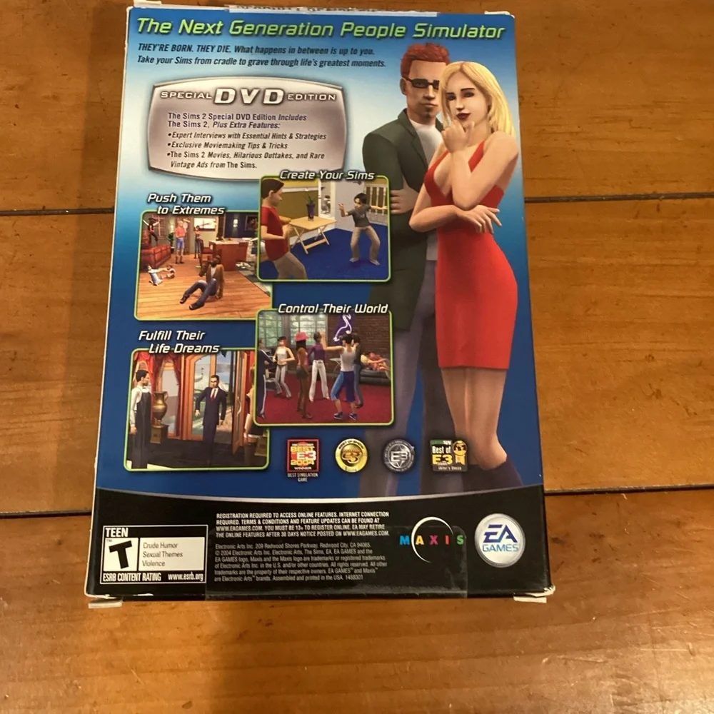 The Sims 2 Special DVD‎ Edition PC 2004 2 Disc Set Maxis EA Games